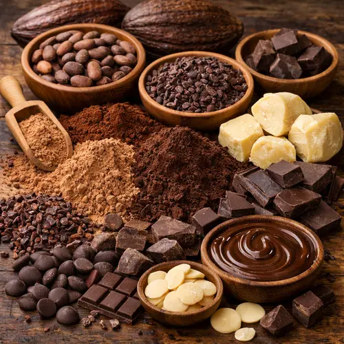 Nature-inspired graphic for Cacao & Cocoa