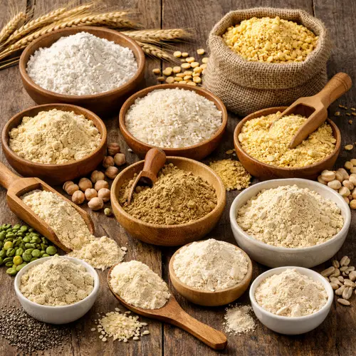 Nature-inspired graphic for Flour & Plant Proteins